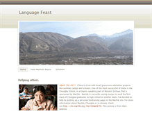 Tablet Screenshot of languagefeast.com